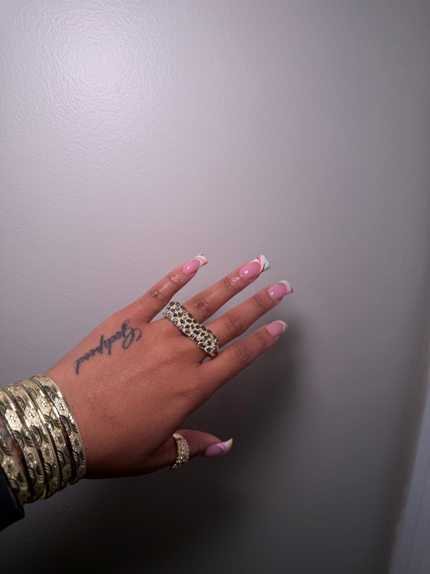 DOUBLE NUGGET RING