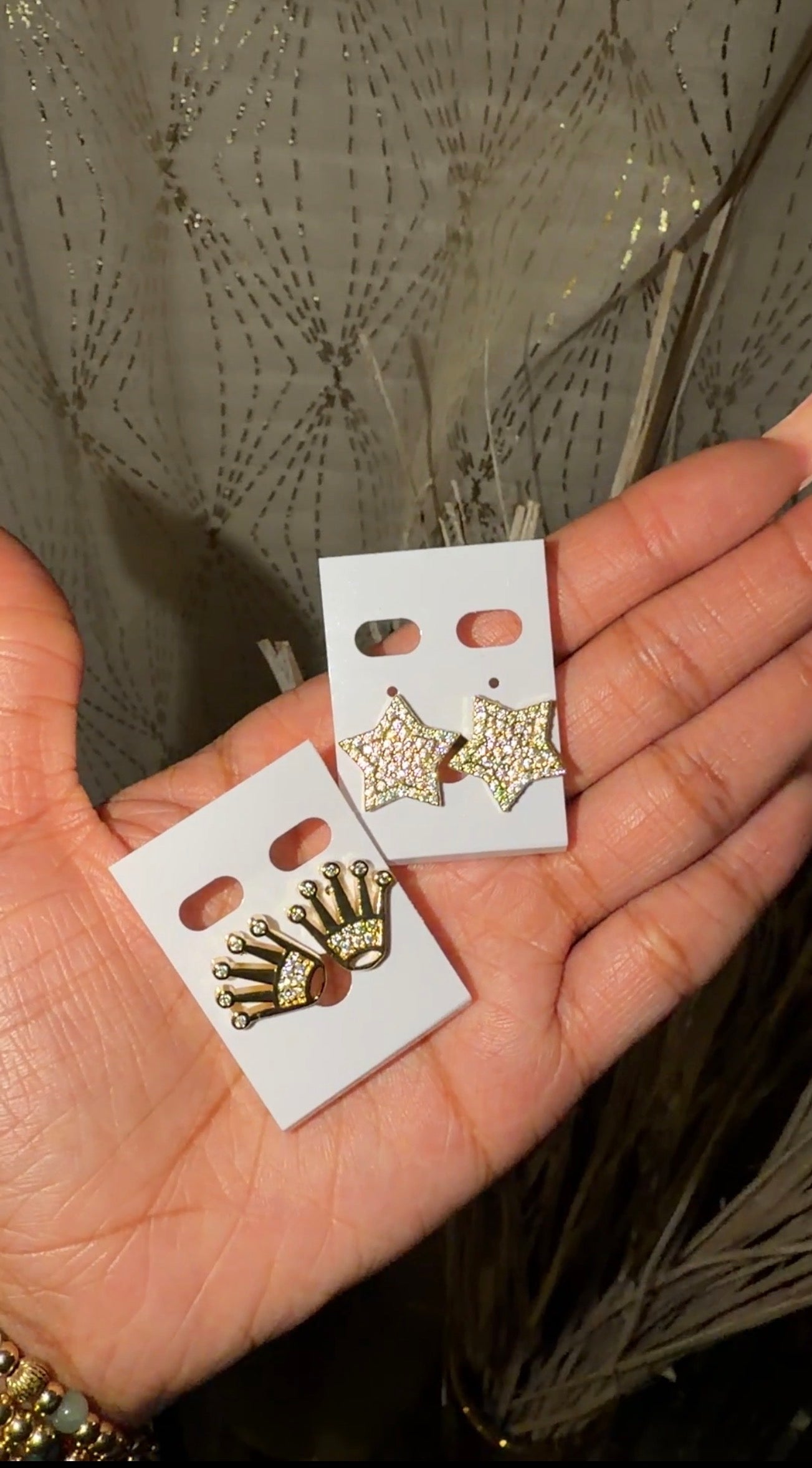 ICED STUD EARRINGS