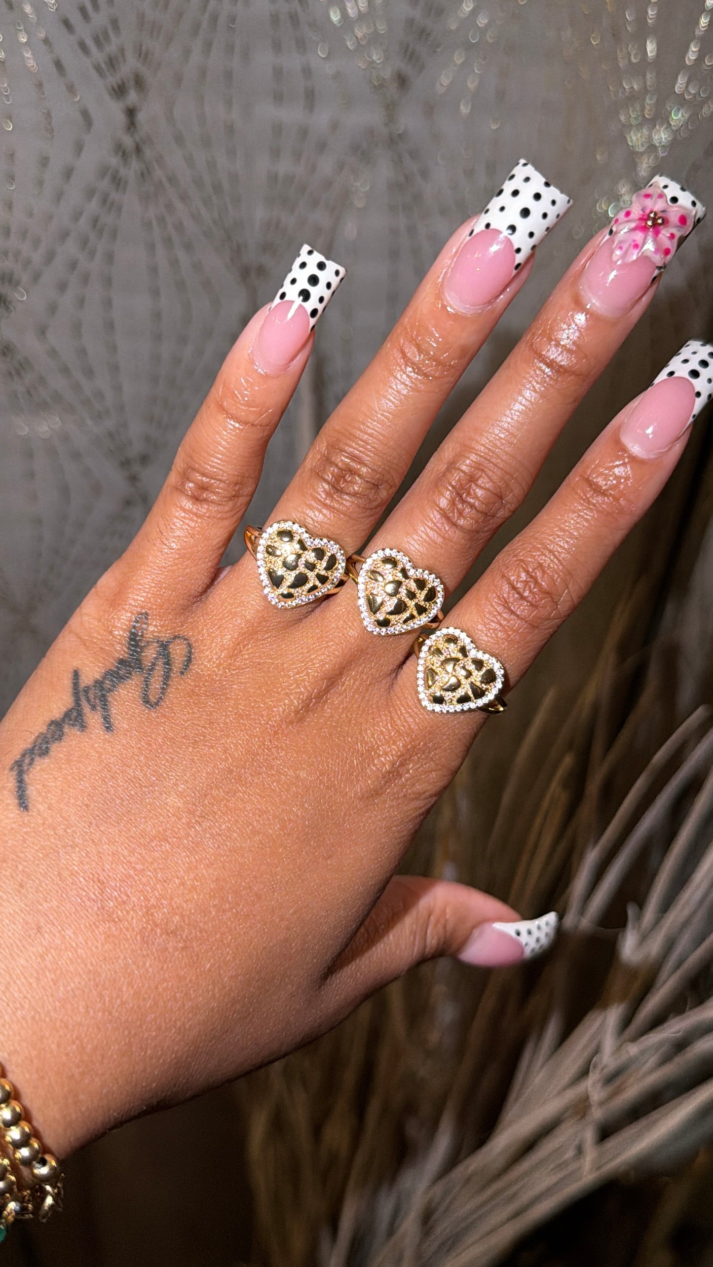 DIAMOND HRT NUGGET RING