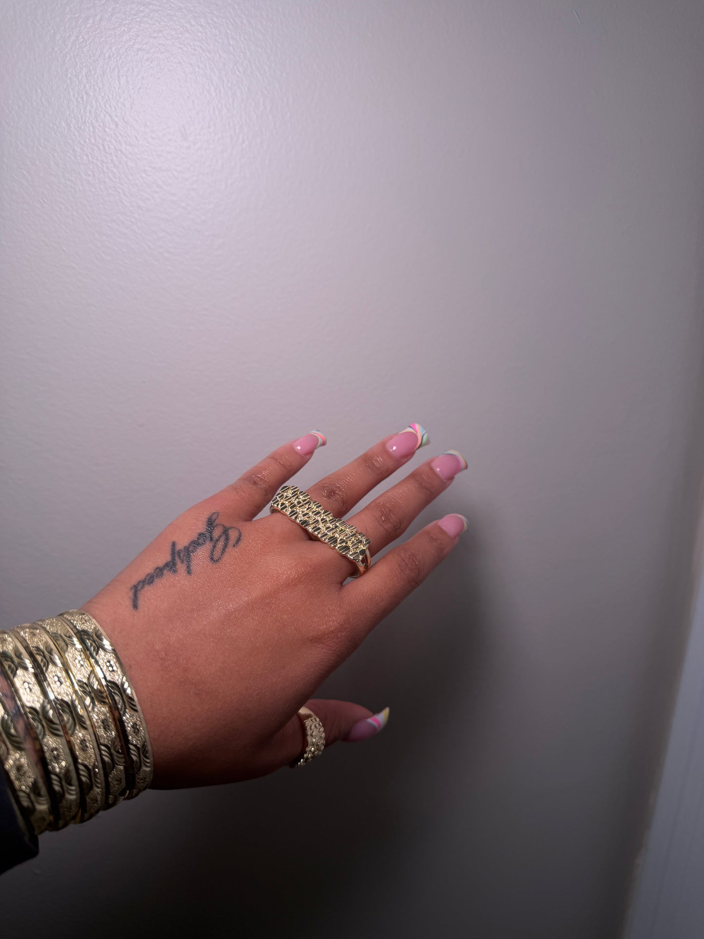 DOUBLE NUGGET RING