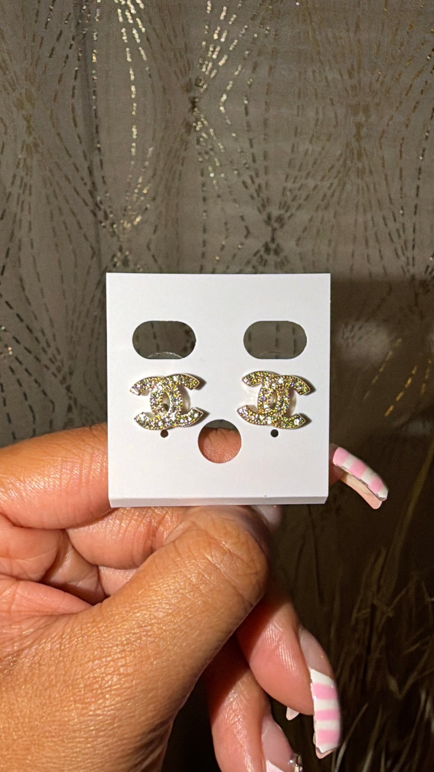 CHANEL STUD EARRINGS
